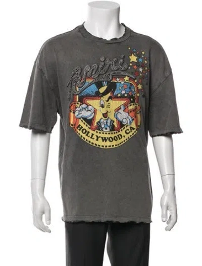 Pre-owned Amiri Graphic Print Crew Neck T-shirt In Grey