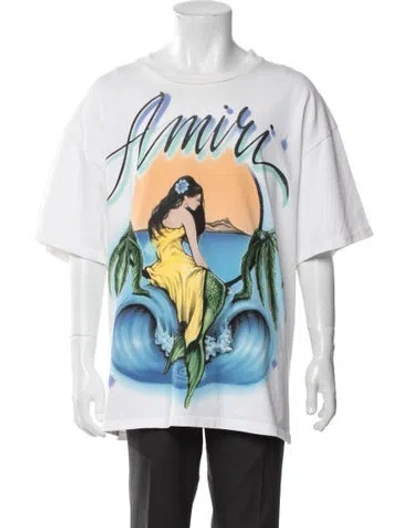 Pre-owned Amiri Graphic Print Crew Neck T-shirt In Multi