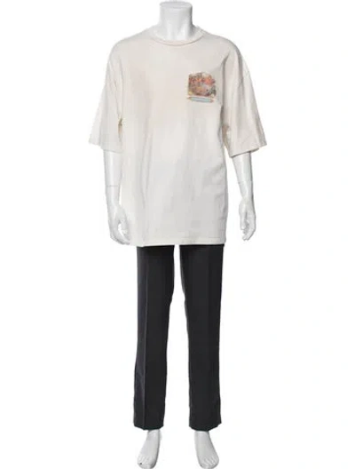 Pre-owned Amiri Graphic Print Crew Neck T-shirt In Neutrals