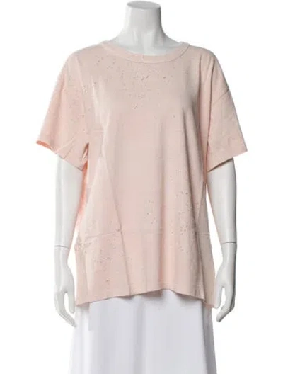 Pre-owned Amiri Graphic Print Crew Neck T-shirt In Pink