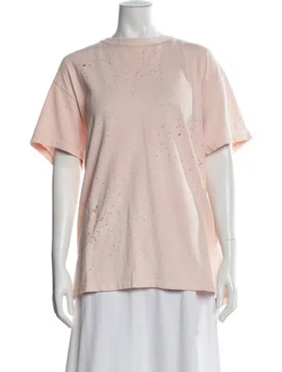 Pre-owned Amiri Graphic Print Crew Neck T-shirt In Pink