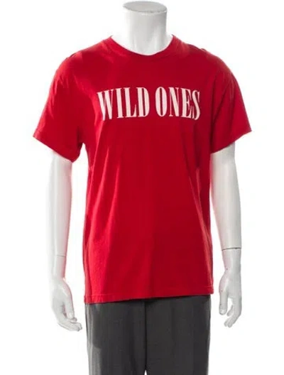 Pre-owned Amiri Graphic Print Crew Neck T-shirt In Red