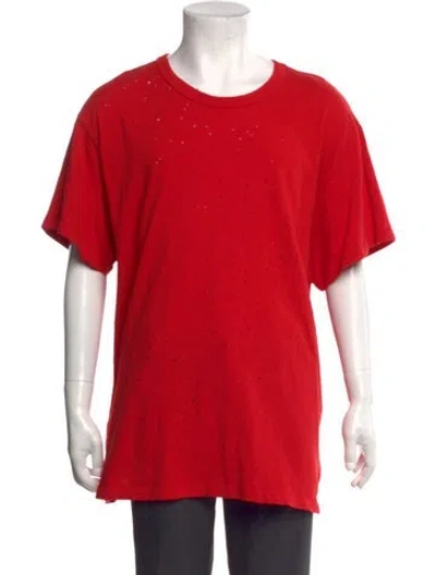 Pre-owned Amiri Graphic Print Crew Neck T-shirt In Red
