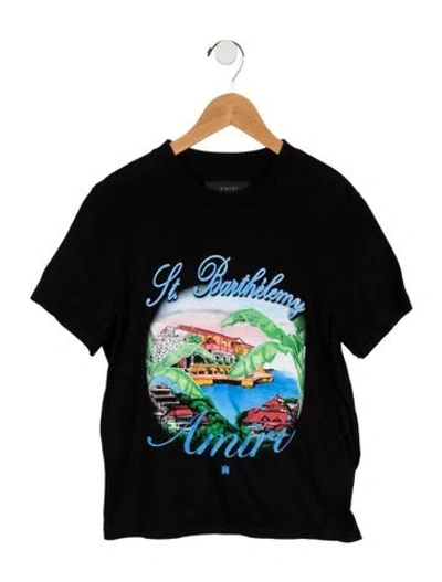 Pre-owned Amiri Graphic Print Crew Neck T-shirt W/ Tags In Black