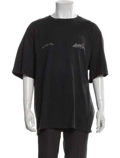 Pre-owned Amiri Graphic Print Crew Neck T-shirt W/ Tags In Black