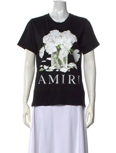 Pre-owned Amiri Graphic Print Crew Neck T-shirt W/ Tags In Black