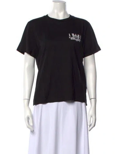 Pre-owned Amiri Graphic Print Crew Neck T-shirt W/ Tags In Black