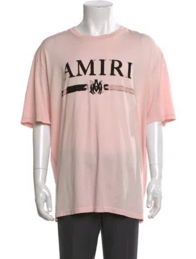 Pre-owned Amiri Graphic Print Crew Neck T-shirt W/ Tags In Pink