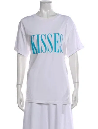 Pre-owned Amiri Graphic Print Crew Neck T-shirt In White