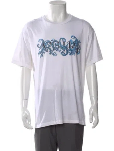 Pre-owned Amiri Graphic Print Crew Neck T-shirt In White