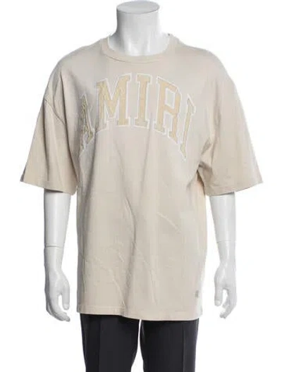 Pre-owned Amiri Graphic Print Crew Neck T-shirt In White