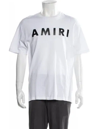 Pre-owned Amiri Graphic Print Crew Neck T-shirt In White