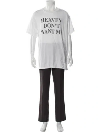 Pre-owned Amiri Graphic Print Crew Neck T-shirt In White