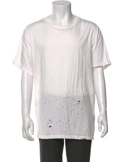 Pre-owned Amiri Graphic Print Crew Neck T-shirt In White