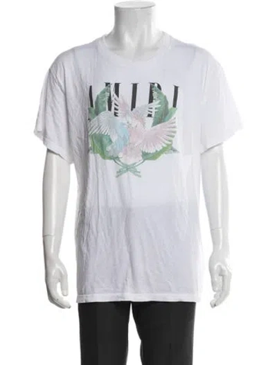Pre-owned Amiri Graphic Print Crew Neck T-shirt In White