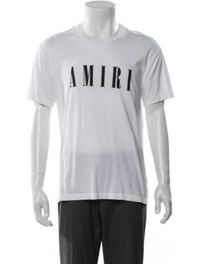Pre-owned Amiri Graphic Print Crew Neck T-shirt In White