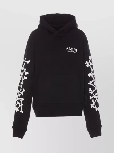 AMIRI GRAPHIC PRINT HOODIE KANGAROO POCKET