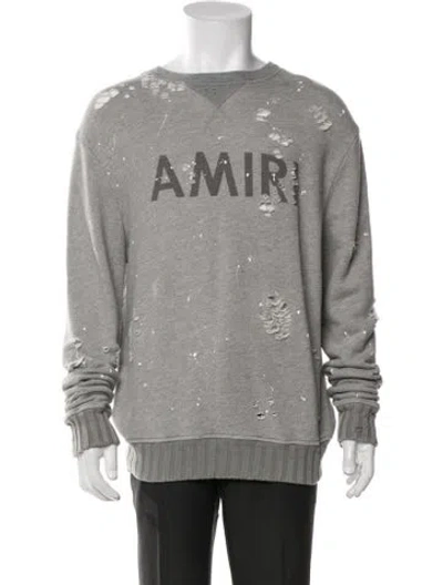 Pre-owned Amiri Graphic Print Jacket In Grey