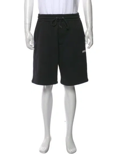 Pre-owned Amiri Graphic Print Jogger Shorts In Gray