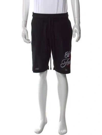 Pre-owned Amiri Graphic Print Jogger Shorts W/ Tags In Black