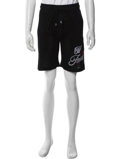 Pre-owned Amiri Graphic Print Jogger Shorts W/ Tags In Black