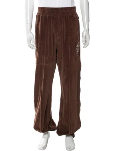 Pre-owned Amiri Graphic Print Joggers In Brown