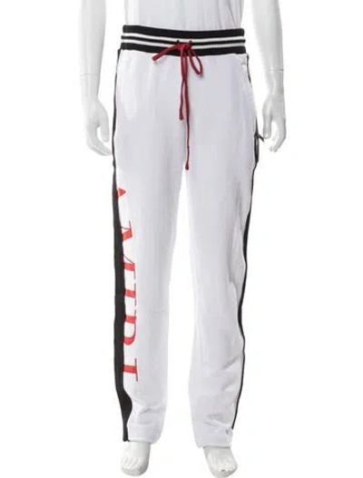 Pre-owned Amiri Graphic Print Joggers In White