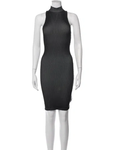 Pre-owned Amiri Graphic Print Knee-length Dress In Black