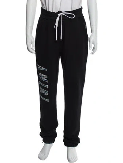 Pre-owned Amiri Graphic Print Lounge Bottoms In Black