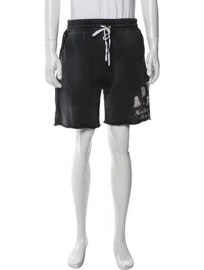 Pre-owned Amiri Graphic Print Lounge Bottoms In Gray