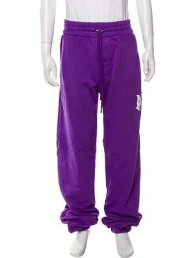 Pre-owned Amiri Graphic Print Lounge Bottoms In Purple
