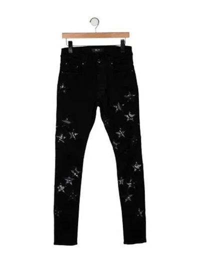 Pre-owned Amiri Graphic Print Pants In Black