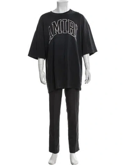 Pre-owned Amiri Graphic Print Short Sleeve Shirt In Black