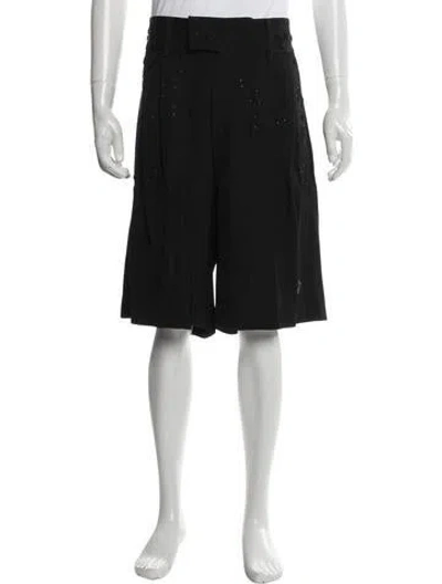 Pre-owned Amiri Graphic Print Shorts In Black