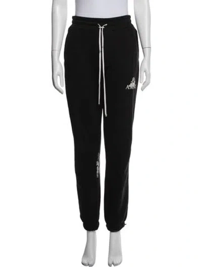Pre-owned Amiri Graphic Print Sweatpants In Black
