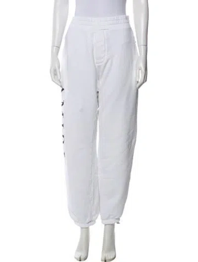 Pre-owned Amiri Graphic Print Sweatpants In White