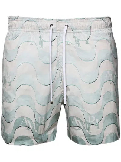 AMIRI GRAPHIC-PRINT SWIM SHORTS