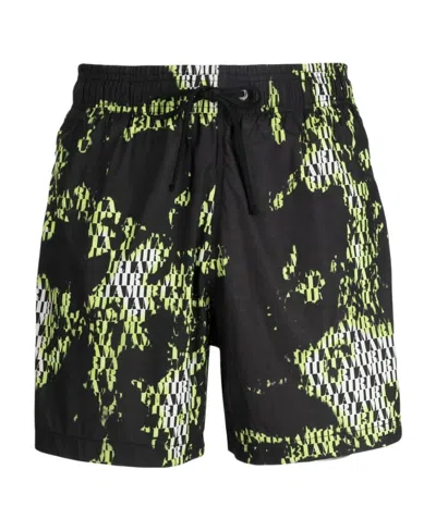 Amiri Graphic-print Swim Shorts In Green