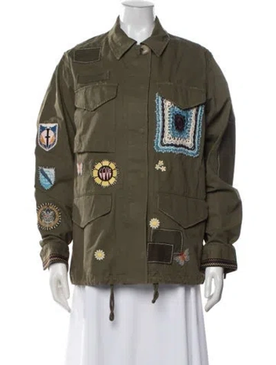 Pre-owned Amiri Graphic Print Utility Jacket W/ Tags In Green