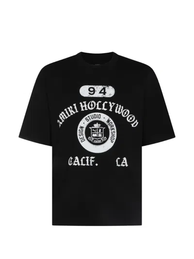 Amiri Graphic-print Cotton T-shirt In Black