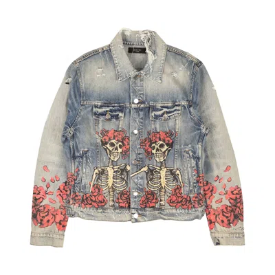 Pre-owned Amiri Grateful Dead Trucker Denim Jacket 'blue' | Men's Size S