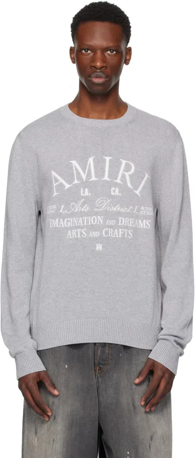 Amiri Gray ' Arts District' Crew Sweater