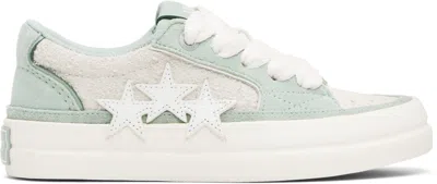 Amiri Gray & Green Sunset Skate Sneakers