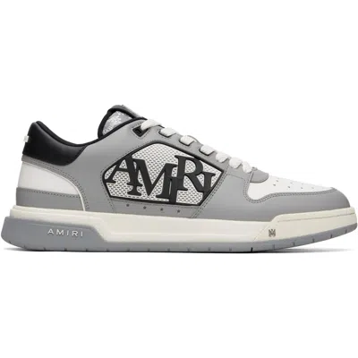 AMIRI GRAY & WHITE CLASSIC LOW SNEAKERS