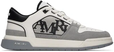 AMIRI GRAY & WHITE CLASSIC LOW SNEAKERS