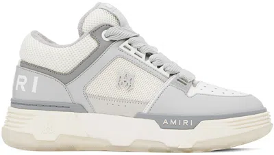 Amiri White & Gray Ma-1 Sneakers In Grey