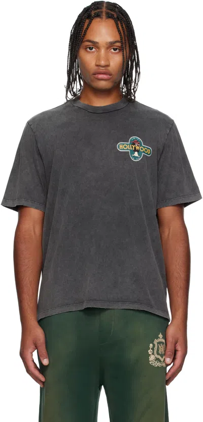 Amiri Gray 'hollywood' Wolf T-shirt