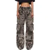 Amiri Gray Washed Cargo Jeans In Gray