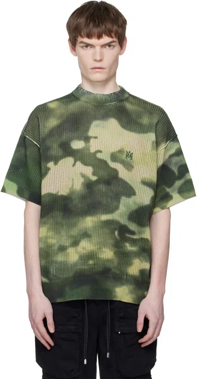 Amiri Green Camo Oversized T-shirt