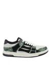 Amiri Low Top Camouflage Pattern Rubber Sole Sneakers In Multi